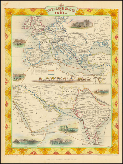 51-Europe, India, Central Asia & Caucasus, Middle East and Arabian Peninsula Map By John Talli