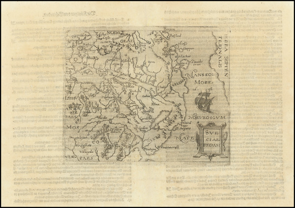 43-Baltic Countries, Scandinavia and Sweden Map By Johannes Matalius Metellus / Giovanni Botero