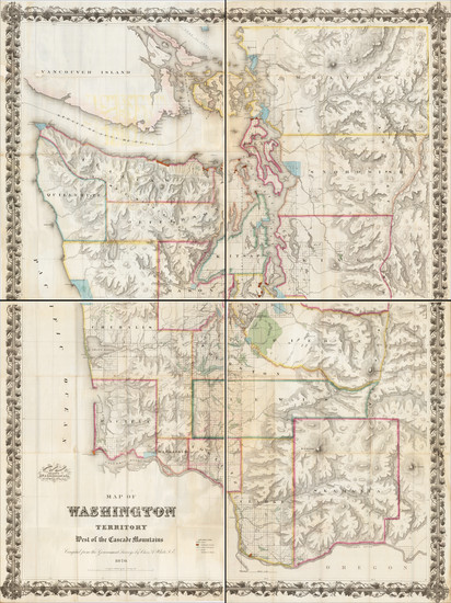 100-Washington Map By Charles A. White