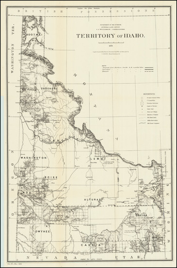 35-Idaho Map By General Land Office