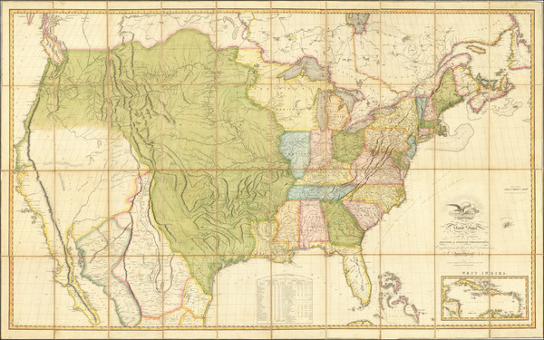 7-United States and Alabama Map By John Melish