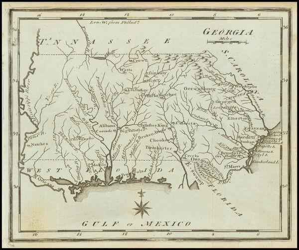 44-South, Alabama, Mississippi, Southeast and Georgia Map By Joseph Scott