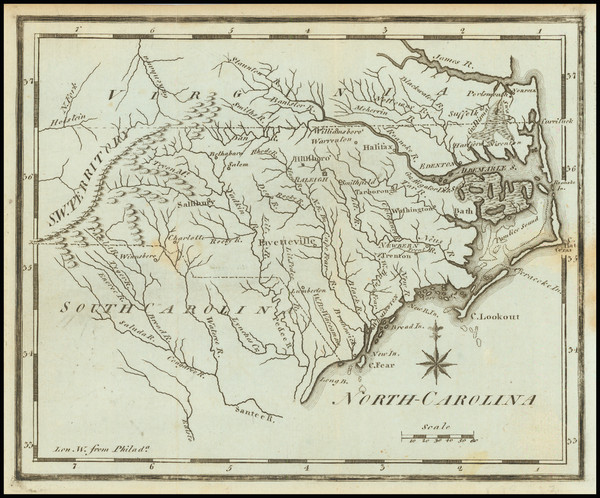 95-North Carolina Map By Joseph Scott