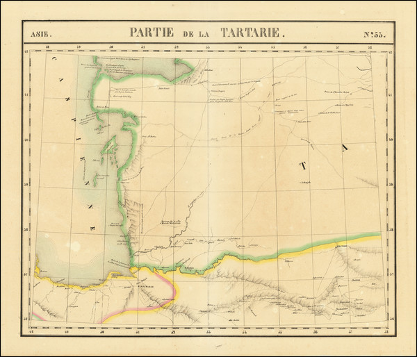 82-Central Asia & Caucasus and Persia & Iraq Map By Philippe Marie Vandermaelen