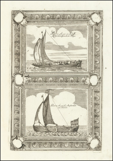 16-Netherlands, Curiosities and Naval & Marine Map By Vincenzo Maria Coronelli