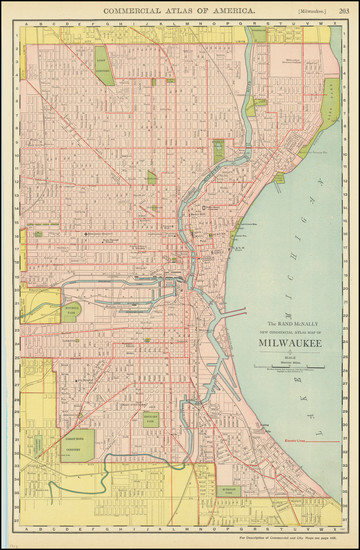 74-Wisconsin Map By Rand McNally & Company