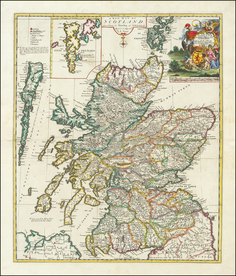 56-Scotland Map By John Senex