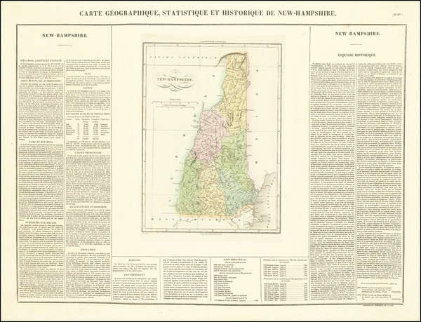 21-New Hampshire Map By Jean Alexandre Buchon