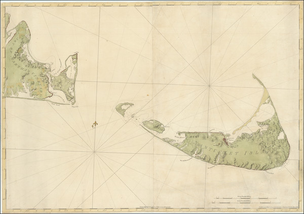 12-New England, Massachusetts and American Revolution Map By Joseph Frederick Wallet Des Barres