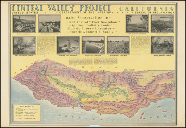 58-Pictorial Maps and California Map By Hoen & Co.