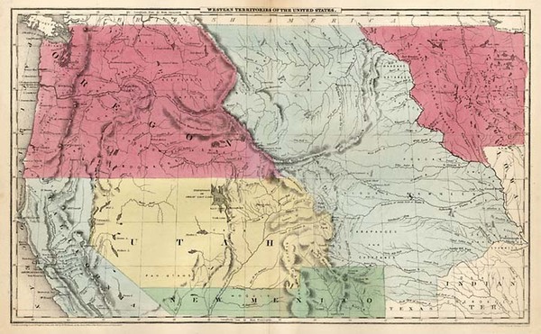 62-Plains, Rocky Mountains and California Map By Sherman & Smith