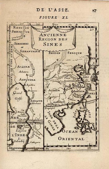 83-Asia, China, India and Southeast Asia Map By Alain Manesson Mallet