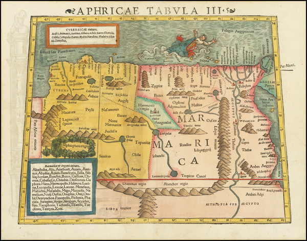 26-North Africa Map By Sebastian Munster