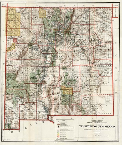 56-Plains and Southwest Map By General Land Office