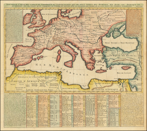 32-Europe Map By Henri Chatelain