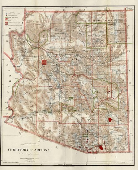 5-Southwest Map By General Land Office