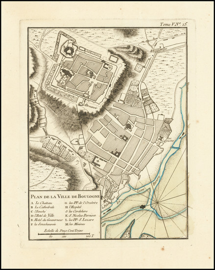 25-Nord et Nord-Est Map By Jacques Nicolas Bellin