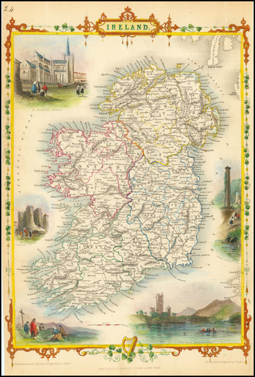 9-Ireland Map By John Tallis