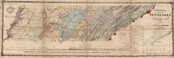 55-South Map By Tainter Brothers / Fred Mayer & Sons