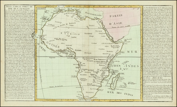 5-Africa Map By Jean Baptiste Louis Clouet
