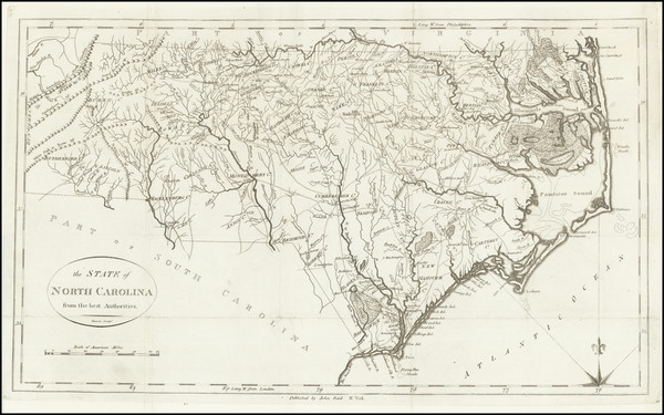 41-North Carolina Map By John Reid