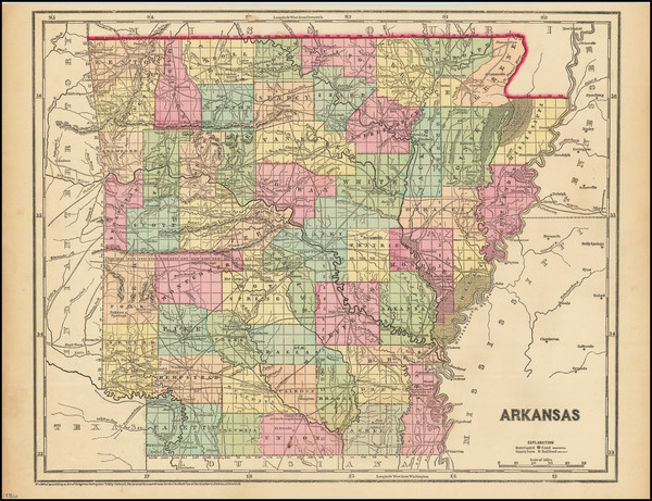 8-Arkansas Map By Sidney Morse