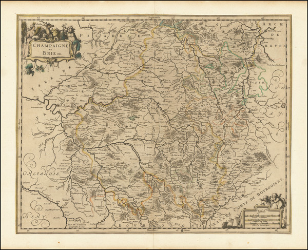 6-Nord et Nord-Est Map By Nicolas Sanson / Nicolaes Visscher II