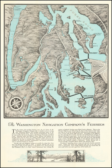 21-Washington Map By N.P. Bank Note Co.