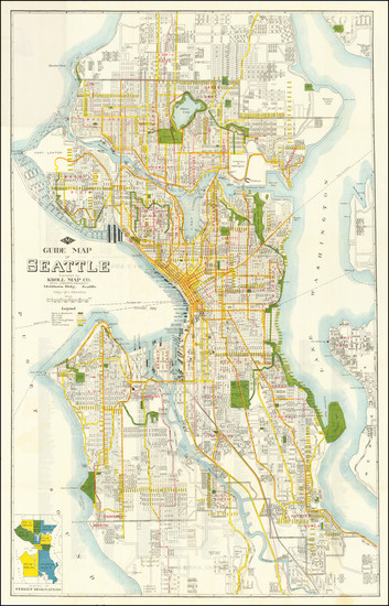 71-Washington Map By Kroll Map Company