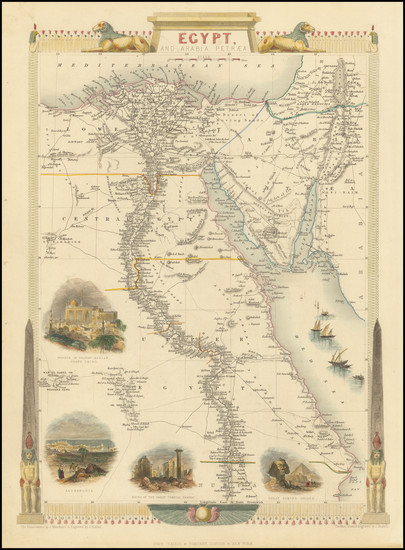 5-Egypt Map By John Tallis