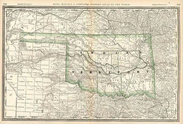 52-Plains and Southwest Map By Rand McNally & Company