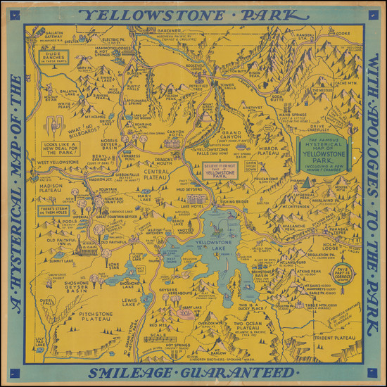 73-Wyoming Map By Lindgren Brothers