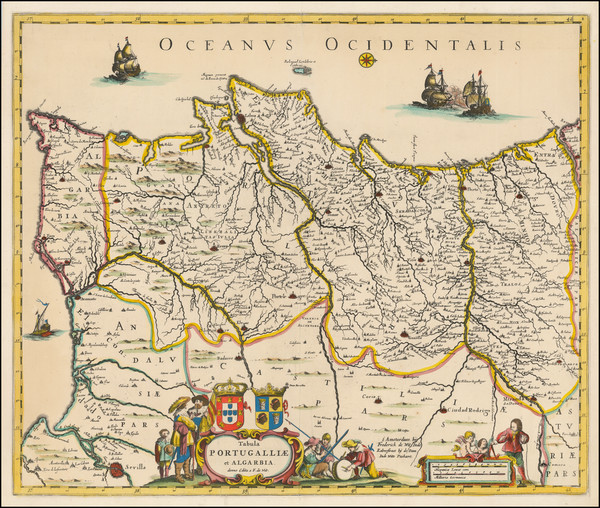 15-Portugal Map By Frederick De Wit