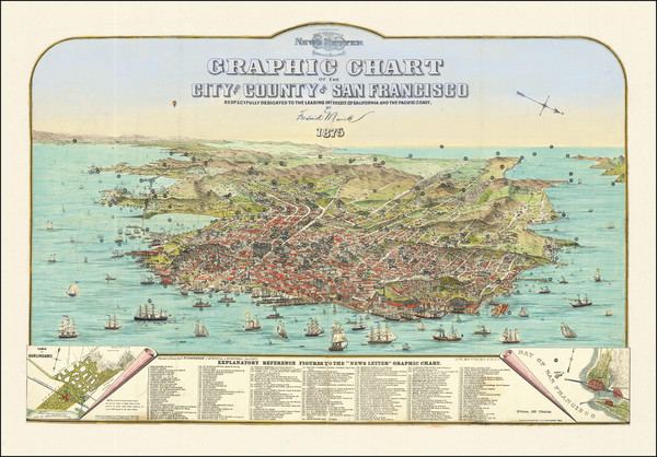 70-San Francisco & Bay Area Map By Frederick Marriott