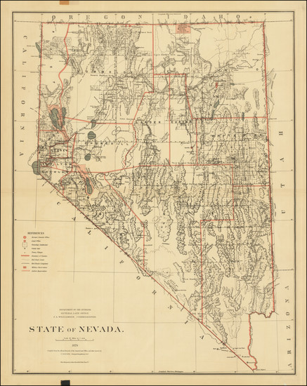 88-Nevada Map By General Land Office
