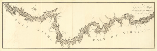 54-Kentucky and Ohio Map By Georges Henri Victor Collot