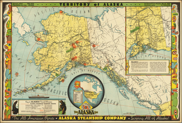 99-Alaska and Pictorial Maps Map By Frank McCaffrey