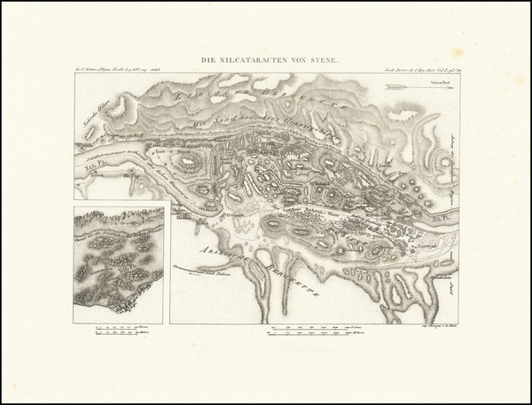 83-Egypt Map By Carl Ritter