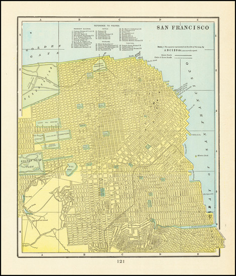 24-San Francisco & Bay Area Map By George F. Cram