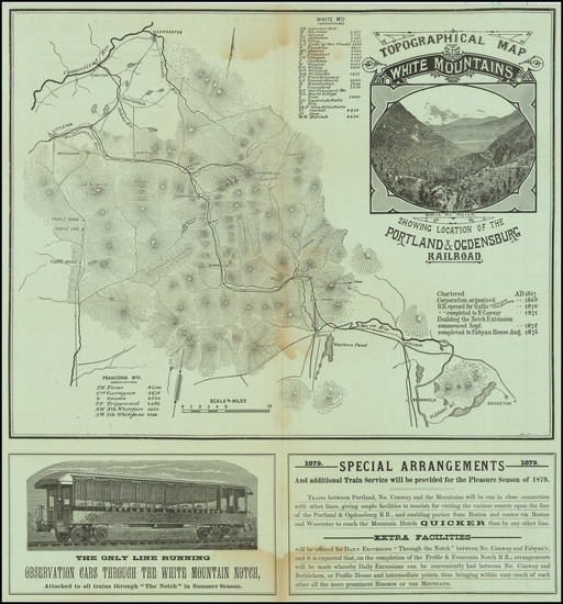 95-New Hampshire Map By Portland and Ogdensburg Railroad