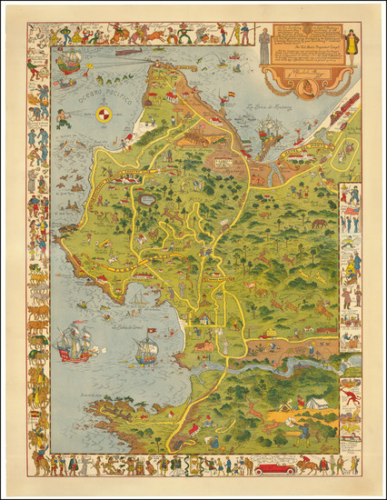 69-Pictorial Maps, California and Other California Cities Map By Jo Mora