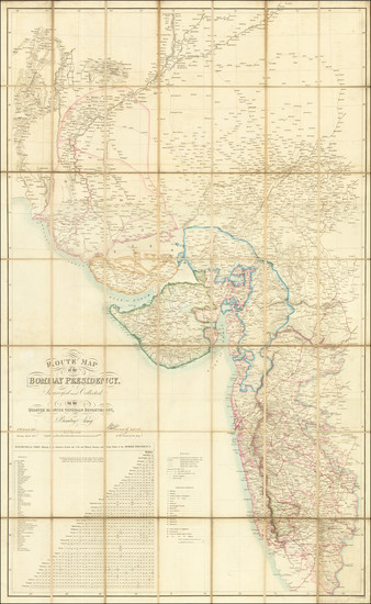 38-India and Pakistan Map By Quartermaster General's Department