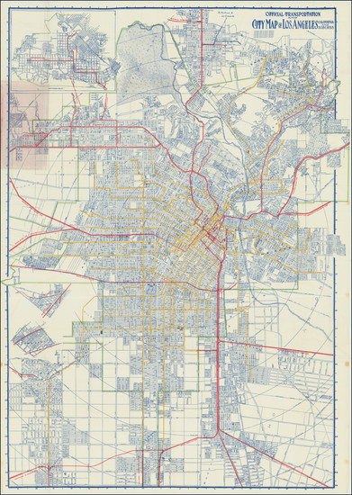 38-Los Angeles Map By Laura L. Whitlock