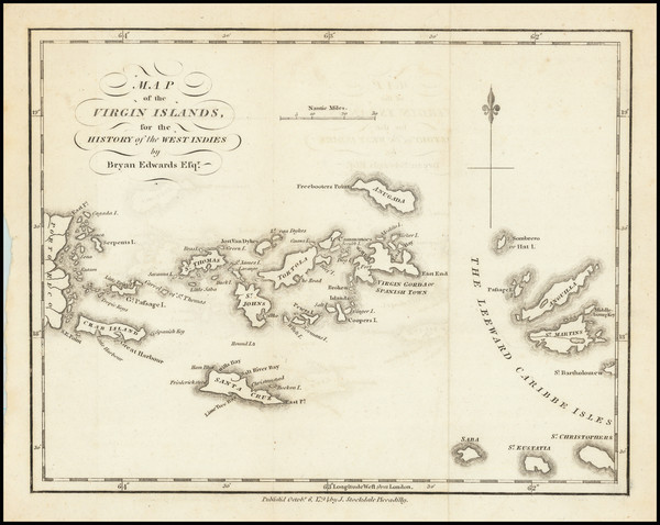 56-Virgin Islands Map By Bryan Edwards