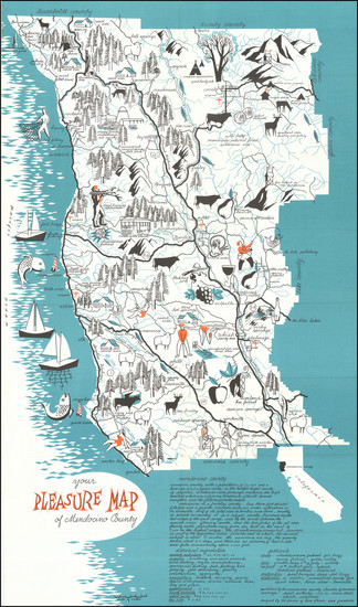 92-Pictorial Maps and California Map By Don Clever