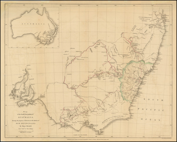 91-Australia Map By John Arrowsmith