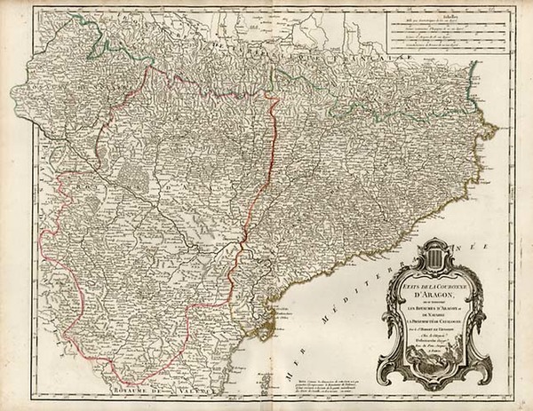 5-Europe and Spain Map By Gilles Robert de Vaugondy / Delamarche