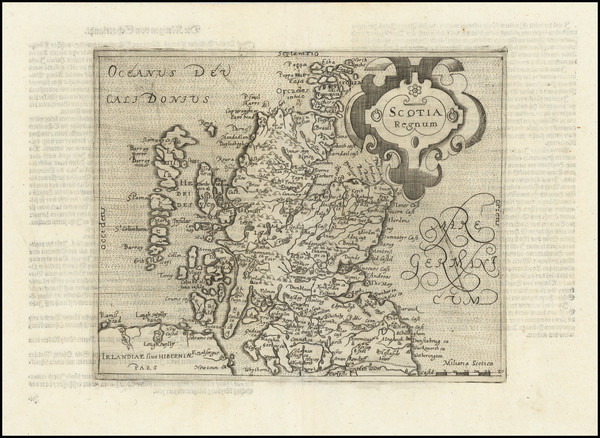 5-Scotland Map By Johannes Matalius Metellus