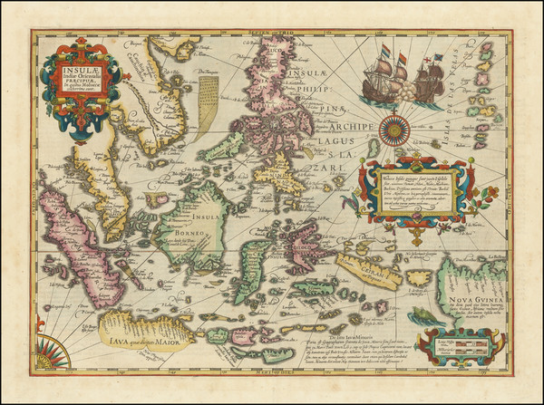 1-Southeast Asia and Philippines Map By Jodocus Hondius