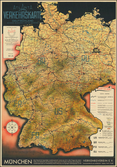 53-World War II and Germany Map By Atlanta Map